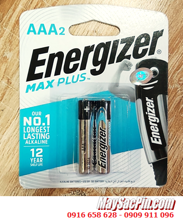 Energizer EP92-BP2 (LR03); Pin AAA 1.5v Energizer EP92-BP2 Max Plus (Xuất xứ Singapore) Vỉ 2viên